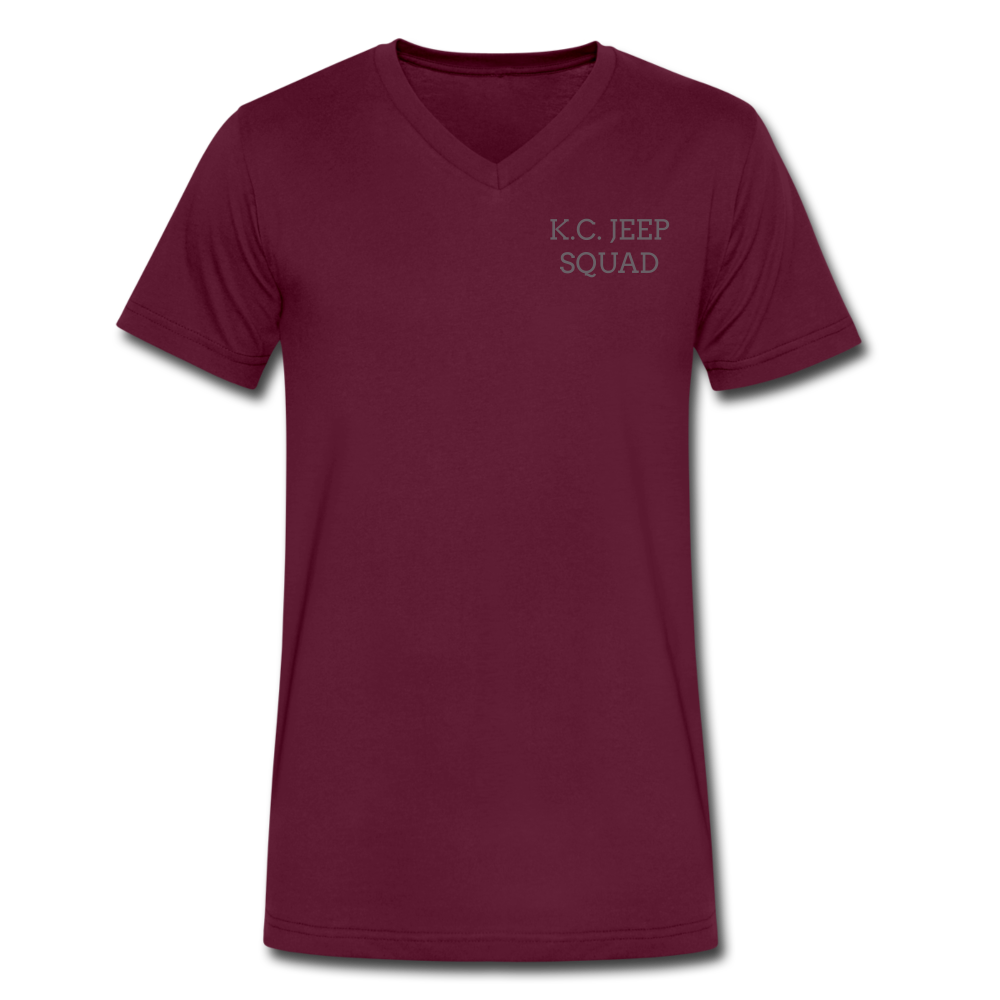 Men's V-Neck T-Shirt - maroon