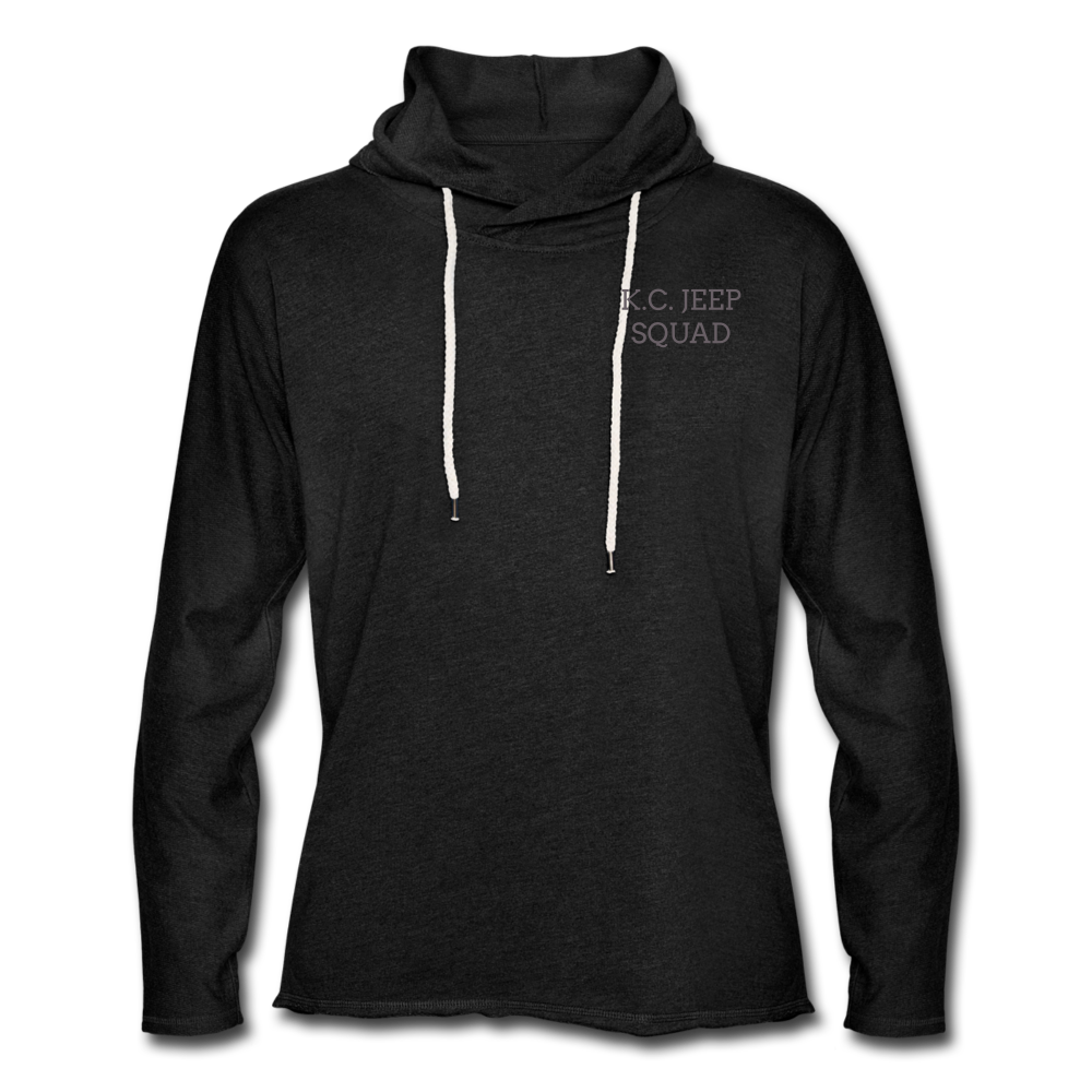 Unisex Lightweight Terry Hoodie - charcoal gray